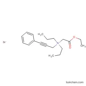 Molecular Structure of 651719-64-1 (2-Propyn-1-aminium, N-(2-ethoxy-2-oxoethyl)-3-phenyl-N,N-dipropyl-,
bromide)