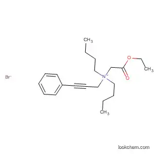 Molecular Structure of 651719-66-3 (1-Butanaminium,
N-butyl-N-(2-ethoxy-2-oxoethyl)-N-(3-phenyl-2-propynyl)-, bromide)