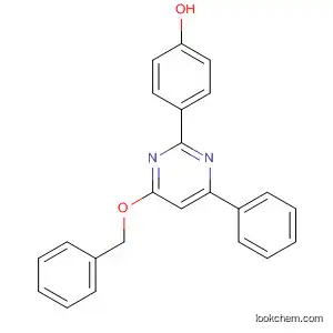 Molecular Structure of 651719-99-2 (Phenol, 4-[4-phenyl-6-(phenylmethoxy)-2-pyrimidinyl]-)