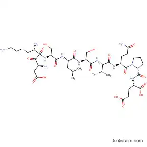 Molecular Structure of 651772-62-2 (L-Glutamic acid,
L-a-aspartyl-L-lysyl-L-seryl-L-leucyl-L-seryl-L-valyl-L-glutaminyl-L-prolyl-)