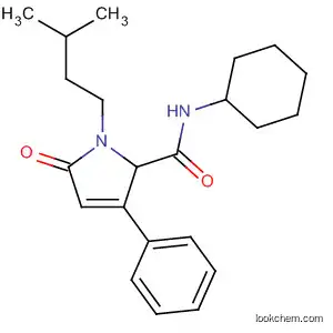 Molecular Structure of 652964-79-9 (1H-Pyrrole-2-carboxamide,
N-cyclohexyl-2,5-dihydro-1-(3-methylbutyl)-5-oxo-3-phenyl-)