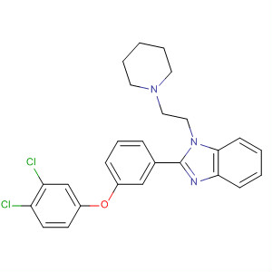 1H-Benzimidazole,
2-[3-(3,4-dichlorophenoxy)phenyl]-1-[2-(1-piperidinyl)ethyl]-(653573-60-5)