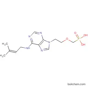 Molecular Structure of 653584-29-3 (Phosphonic acid,
[[2-[6-[(3-methyl-2-butenyl)amino]-9H-purin-9-yl]ethoxy]methyl]-)