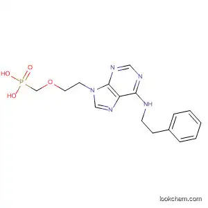 Molecular Structure of 653584-41-9 (Phosphonic acid,
[[2-[6-[(2-phenylethyl)amino]-9H-purin-9-yl]ethoxy]methyl]-)