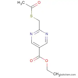 Molecular Structure of 653586-12-0 (5-Pyrimidinecarboxylic acid, 2-[(acetylthio)methyl]-, ethyl ester)