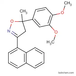 Molecular Structure of 653601-94-6 (Isoxazole,
5-(3,4-dimethoxyphenyl)-4,5-dihydro-5-methyl-3-(1-naphthalenyl)-)