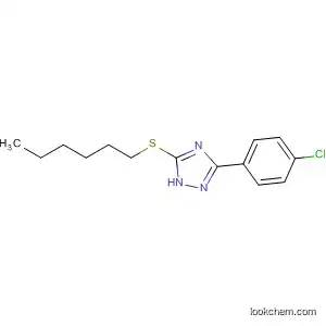 Molecular Structure of 654058-78-3 (1H-1,2,4-Triazole, 3-(4-chlorophenyl)-5-(hexylthio)-)