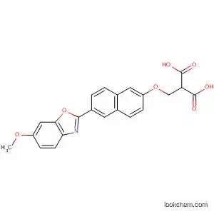 Molecular Structure of 654079-26-2 (Propanedioic acid,
[[6-(6-methoxy-2-benzoxazolyl)-2-naphthalenyl]oxy]methyl-)