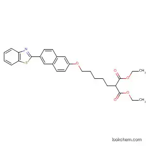 Propanedioic acid, [5-[[6-(2-benzothiazolyl)-2-naphthalenyl]oxy]pentyl]-,
diethyl ester