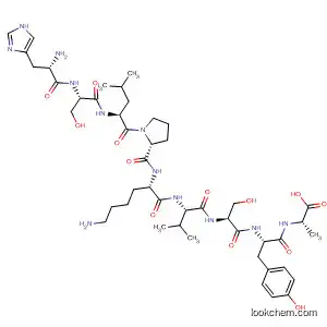 Molecular Structure of 654652-62-7 (L-Alanine, L-histidyl-L-seryl-L-leucyl-L-prolyl-L-lysyl-L-valyl-L-seryl-L-tyrosyl-)