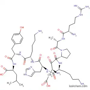 Molecular Structure of 654652-76-3 (L-Leucine,
L-arginyl-L-alanyl-L-a-aspartyl-L-prolyl-L-lysyl-L-histidyl-L-lysyl-L-tyrosyl-)