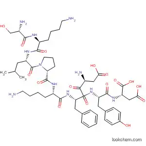 Molecular Structure of 654652-81-0 (L-Aspartic acid,
L-seryl-L-lysyl-L-leucyl-L-prolyl-L-lysyl-L-a-aspartyl-L-phenylalanyl-L-tyrosyl-)