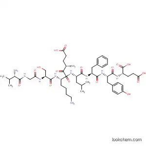 Molecular Structure of 654652-84-3 (L-Glutamic acid,
L-valylglycyl-L-seryl-L-a-glutamyl-L-lysyl-L-leucyl-L-phenylalanyl-L-tyrosyl-)