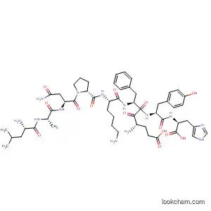 Molecular Structure of 654652-91-2 (L-Histidine,
L-leucyl-L-alanyl-L-asparaginyl-L-prolyl-L-lysyl-L-a-glutamyl-L-phenylalanyl-
L-tyrosyl-)
