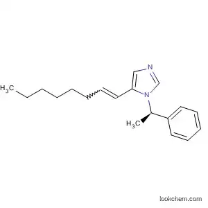 Molecular Structure of 654653-20-0 (1H-Imidazole, 5-(1-octenyl)-1-[(1R)-1-phenylethyl]-)