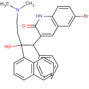 2(1H)-Quinolinone, 6-bromo-3-[4-(dimethylamino)-2-hydroxy-2-(1-naphthalenyl)-1-phenylbut yl]-