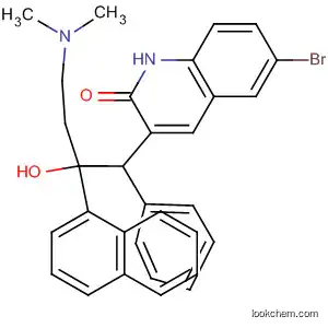 Molecular Structure of 654655-52-4 (2(1H)-Quinolinone,
6-bromo-3-[4-(dimethylamino)-2-hydroxy-2-(1-naphthalenyl)-1-phenylbut
yl]-)