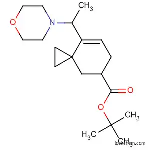 Molecular Structure of 654667-19-3 (Spiro[2.5]oct-7-ene-5-carboxylic acid, 8-[1-(4-morpholinyl)ethyl]-,
1,1-dimethylethyl ester)