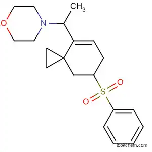 Molecular Structure of 654667-20-6 (Morpholine, 4-[1-[7-(phenylsulfonyl)spiro[2.5]oct-4-en-4-yl]ethyl]-)