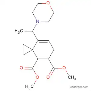 Molecular Structure of 654667-22-8 (Spiro[2.5]octa-4,7-diene-4,5-dicarboxylic acid,
8-[1-(4-morpholinyl)ethyl]-, dimethyl ester)