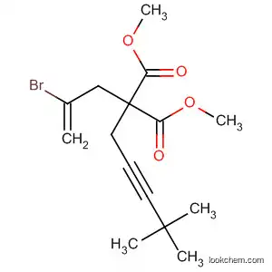 Molecular Structure of 654667-26-2 (Propanedioic acid, (2-bromo-2-propenyl)(4,4-dimethyl-2-pentynyl)-,
dimethyl ester)