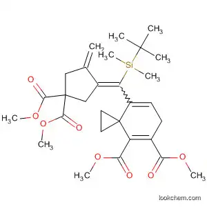 Molecular Structure of 654667-48-8 (Spiro[2.5]octa-4,7-diene-4,5-dicarboxylic acid,
8-[[4,4-bis(methoxycarbonyl)-2-methylenecyclopentylidene][(1,1-dimeth
ylethyl)dimethylsilyl]methyl]-, dimethyl ester)