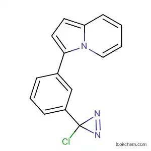 Molecular Structure of 655245-16-2 (Indolizine, 3-[3-(3-chloro-3H-diazirin-3-yl)phenyl]-)