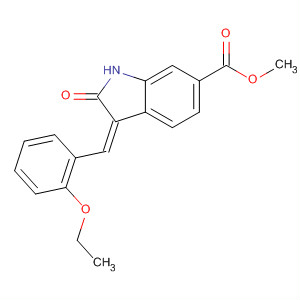 1H-Indole-6-carboxylic acid,
3-(ethoxyphenylmethylene)-2,3-dihydro-2-oxo-, methyl ester, (3Z)-