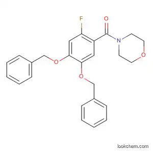 Molecular Structure of 656804-58-9 (Morpholine, 4-[2-fluoro-4,5-bis(phenylmethoxy)benzoyl]-)