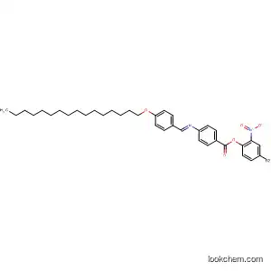 Molecular Structure of 656833-01-1 (Benzoic acid, 4-[(E)-[[4-(hexadecyloxy)phenyl]methylene]amino]-,
2-nitro-1,3-phenylene ester)