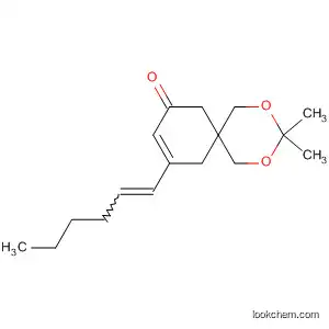 Molecular Structure of 656835-44-8 (2,4-Dioxaspiro[5.5]undec-9-en-8-one, 10-(1-hexenyl)-3,3-dimethyl-)