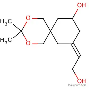Molecular Structure of 656835-45-9 (2,4-Dioxaspiro[5.5]undecan-8-ol,
10-(2-hydroxyethylidene)-3,3-dimethyl-, (10E)-)
