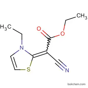 Molecular Structure of 657411-11-5 (Acetic acid, cyano(3-ethyl-2(3H)-thiazolylidene)-, ethyl ester (9CI))