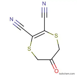 5H-1,4-Dithiepin-2,3-dicarbonitrile, 6,7-dihydro-6-oxo-