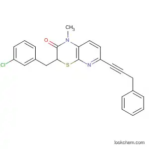 1H-Pyrido[2,3-b][1,4]thiazin-2(3H)-one,
3-[(3-chlorophenyl)methyl]-1-methyl-6-(3-phenyl-1-propynyl)-