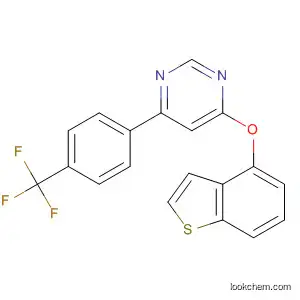 Molecular Structure of 659731-91-6 (Pyrimidine, 4-(benzo[b]thien-4-yloxy)-6-[4-(trifluoromethyl)phenyl]-)