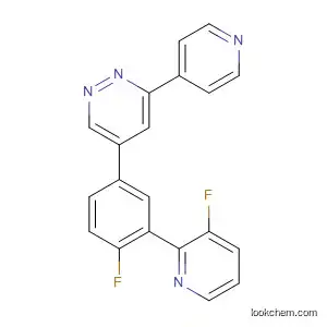 Molecular Structure of 660424-62-4 (Pyridazine, 5-[4-fluoro-3-(3-fluoro-2-pyridinyl)phenyl]-3-(4-pyridinyl)-)