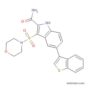 Molecular Structure of 661468-50-4 (1H-Indole-2-carboxamide,
5-benzo[b]thien-3-yl-3-(4-morpholinylsulfonyl)-)