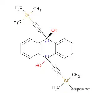 Molecular Structure of 661489-28-7 (9,10-Anthracenediol, 9,10-dihydro-9,10-bis[(trimethylsilyl)ethynyl]-,
trans-)