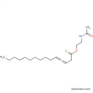Molecular Structure of 663623-88-9 (3,4-Pentadecadienethioic acid, S-[2-(acetylamino)ethyl] ester, (3S)-)