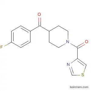 Molecular Structure of 681130-54-1 (Piperidine, 4-(4-fluorobenzoyl)-1-(4-thiazolylcarbonyl)-)