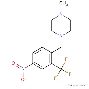 Molecular Structure of 694499-24-6 (1-Methyl-4-[[4-nitro-2-(trifluoromethyl)phenyl]methyl]-piperazine)