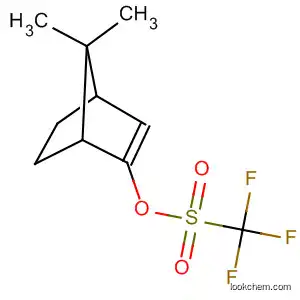 Molecular Structure of 69712-28-3 (Methanesulfonic acid, trifluoro-, 7,7-dimethylbicyclo[2.2.1]hept-2-en-2-yl
ester)