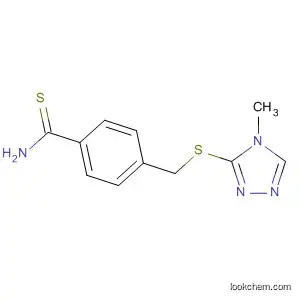Molecular Structure of 733044-86-5 (Benzenecarbothioamide,
4-[[(4-methyl-4H-1,2,4-triazol-3-yl)thio]methyl]-)