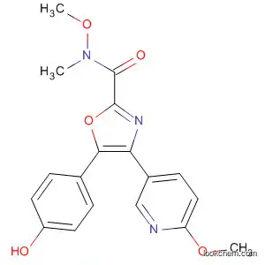 2-Oxazolecarboxamide,
5-(4-hydroxyphenyl)-N-methoxy-4-(6-methoxy-3-pyridinyl)-N-methyl-