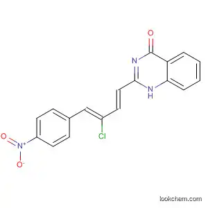 Molecular Structure of 743477-80-7 (4(1H)-Quinazolinone,
2-[(1E,3Z)-3-chloro-4-(4-nitrophenyl)-1,3-butadienyl]-)