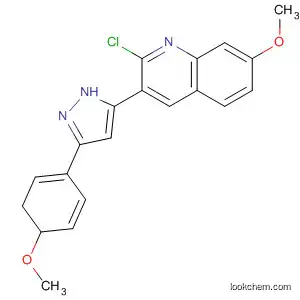 Molecular Structure of 743479-56-3 (Quinoline,
2-chloro-3-[4,5-dihydro-3-(4-methoxyphenyl)-1H-pyrazol-5-yl]-7-methoxy
-)