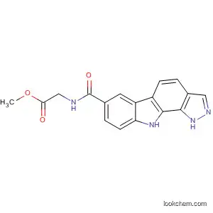 Glycine, N-[(1,10-dihydropyrazolo[3,4-a]carbazol-7-yl)carbonyl]-, methyl
ester