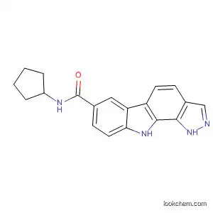 Pyrazolo[3,4-a]carbazole-7-carboxamide, N-cyclopentyl-1,10-dihydro-