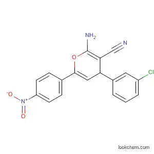 4H-Pyran-3-carbonitrile, 2-amino-4-(3-chlorophenyl)-6-(4-nitrophenyl)-